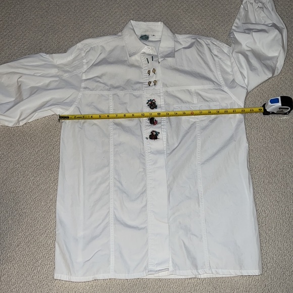 Hammerschmid Vintage Blouse 100% Cotton Size 42 - Picture 10 of 16